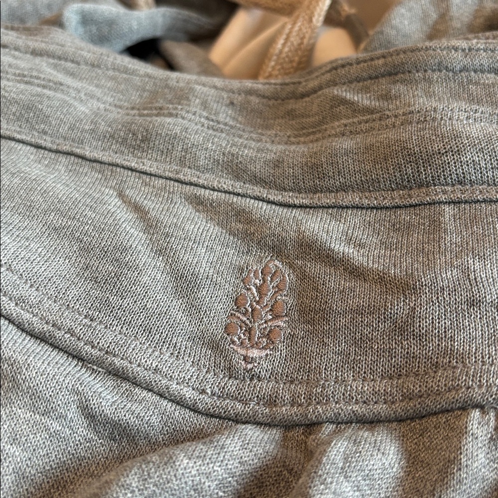 Free People Creekside Heather Gray Jogger Ankle Tie Harem Drop Crotch pants NWT - Picture 11 of 13